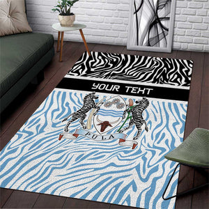Botswana Personalized Area Rug African Zebra Skins Pattern - African Pride