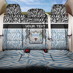 Botswana Personalized Back Car Seat Cover African Zebra Skins Pattern - African Pride