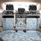 Botswana Personalized Back Car Seat Cover African Zebra Skins Pattern - African Pride