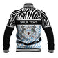 Botswana Personalized Baseball Jacket African Zebra Skins Pattern - African Pride