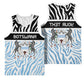 Botswana Personalized Basketball Jersey African Zebra Skins Pattern - African Pride