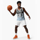 Botswana Personalized Basketball Jersey African Zebra Skins Pattern - African Pride