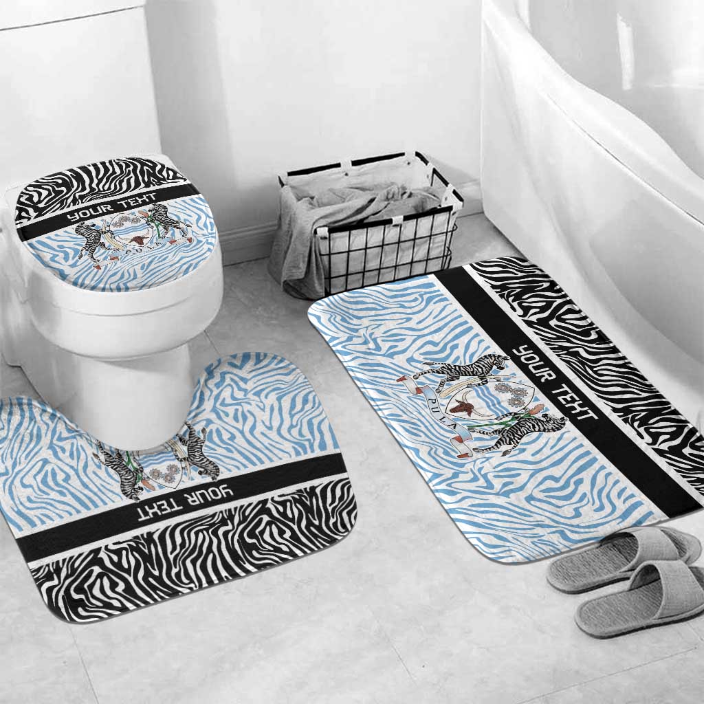 Botswana Personalized Bathroom Set African Zebra Skins Pattern