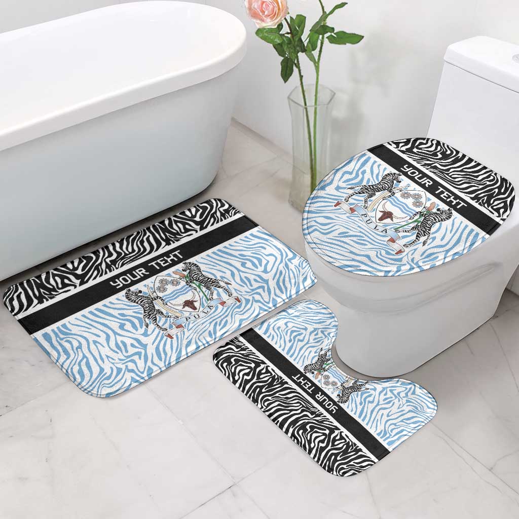 Botswana Personalized Bathroom Set African Zebra Skins Pattern