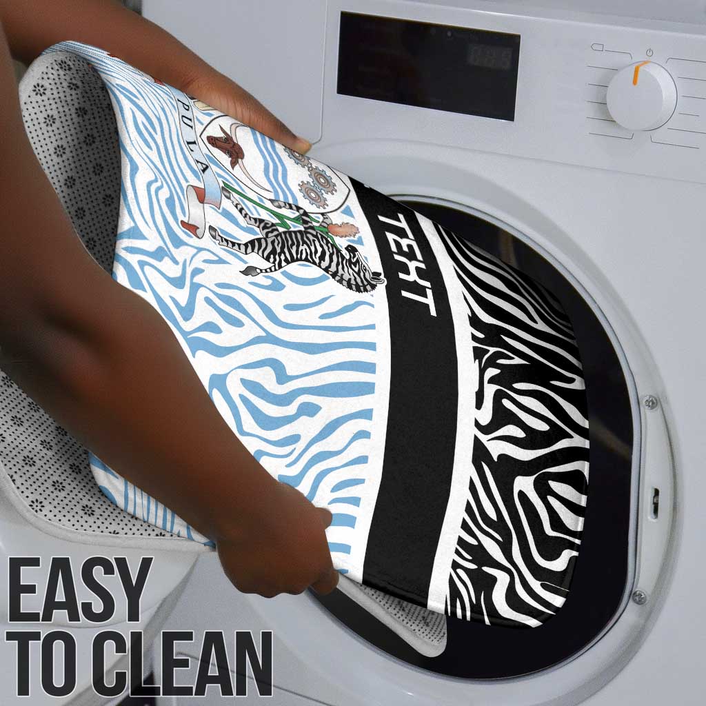Botswana Personalized Bathroom Set African Zebra Skins Pattern