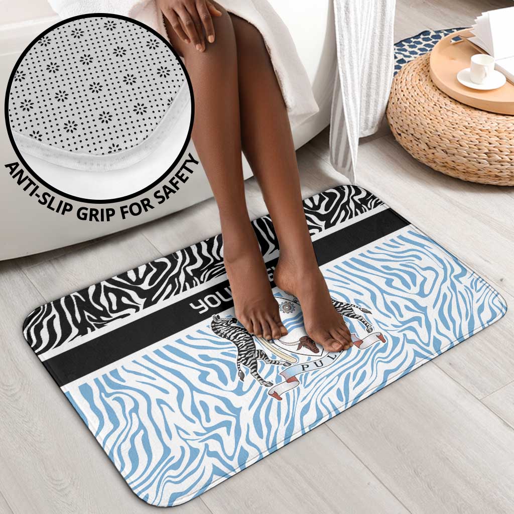 Botswana Personalized Bathroom Set African Zebra Skins Pattern