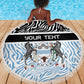 Botswana Personalized Beach Blanket African Zebra Skins Pattern - African Pride