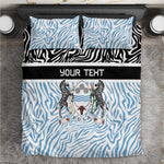 Botswana Personalized Bedding Set African Zebra Skins Pattern - African Pride
