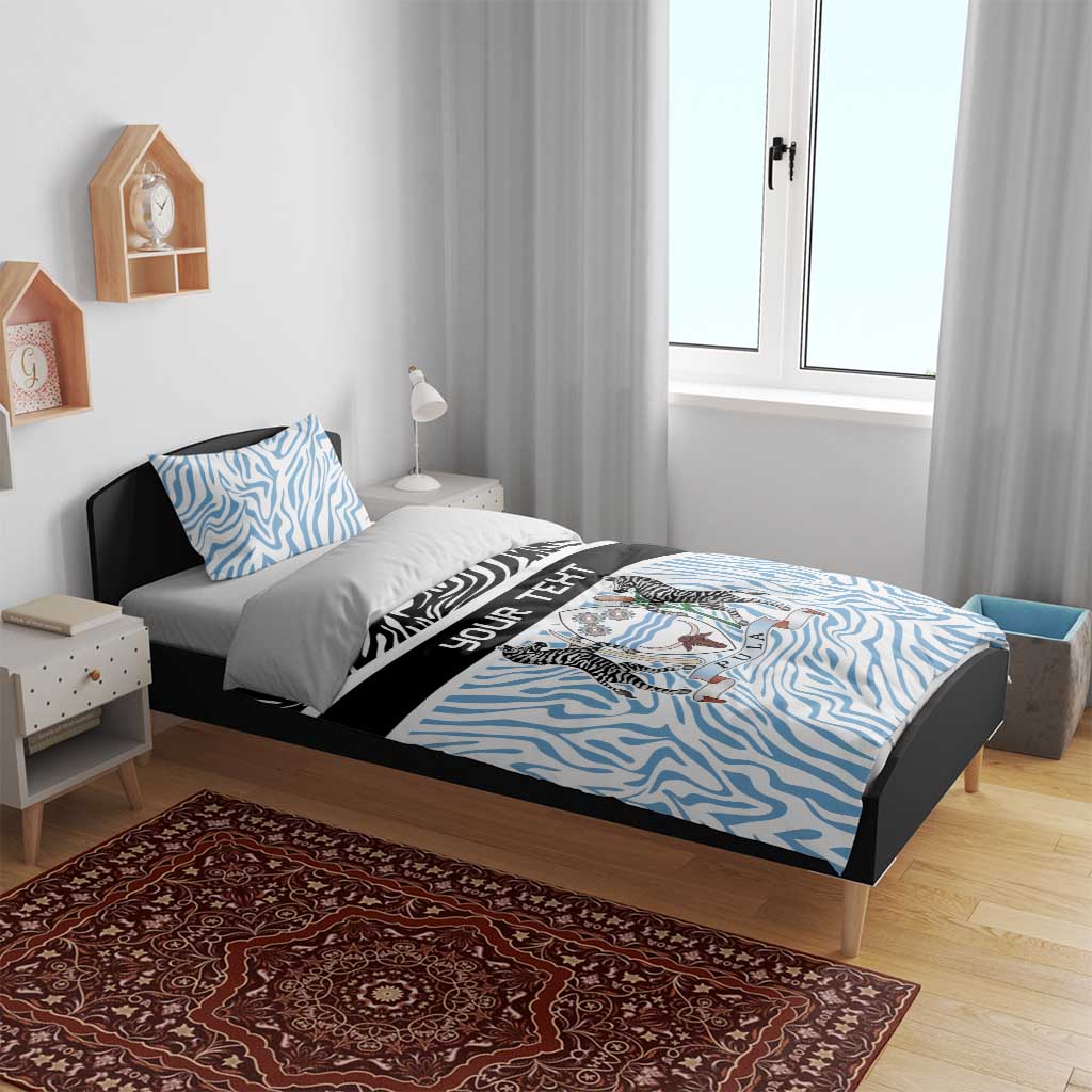 Botswana Personalized Bedding Set African Zebra Skins Pattern - African Pride