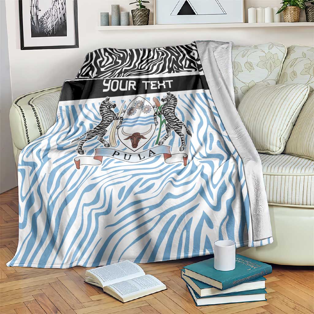 Botswana Personalized Blanket African Zebra Skins Pattern - African Pride