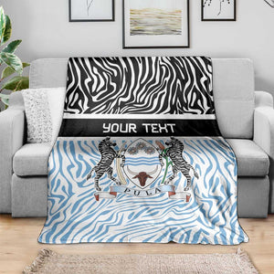 Botswana Personalized Blanket African Zebra Skins Pattern - African Pride