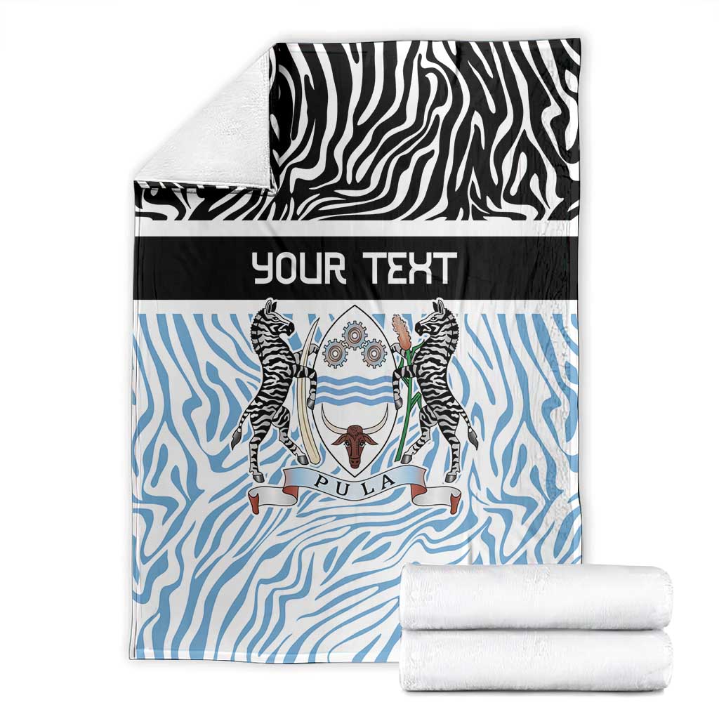 Botswana Personalized Blanket African Zebra Skins Pattern - African Pride