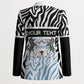Botswana Personalized Blazer African Zebra Skins Pattern