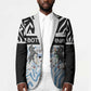 Botswana Personalized Blazer African Zebra Skins Pattern