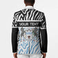 Botswana Personalized Blazer African Zebra Skins Pattern