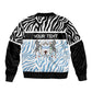 Botswana Personalized Bomber Jacket African Zebra Skins Pattern - African Pride