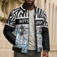 Botswana Personalized Bomber Puffer Jacket African Zebra Skins Pattern