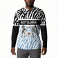 Botswana Personalized Button Sweatshirt African Zebra Skins Pattern