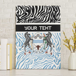 Botswana Personalized Canvas Wall Art African Zebra Skins Pattern - African Pride