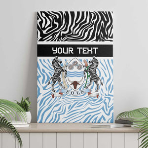 Botswana Personalized Canvas Wall Art African Zebra Skins Pattern - African Pride
