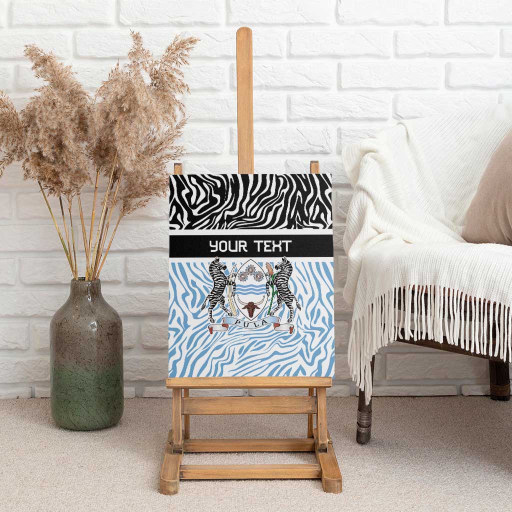 Botswana Personalized Canvas Wall Art African Zebra Skins Pattern - African Pride