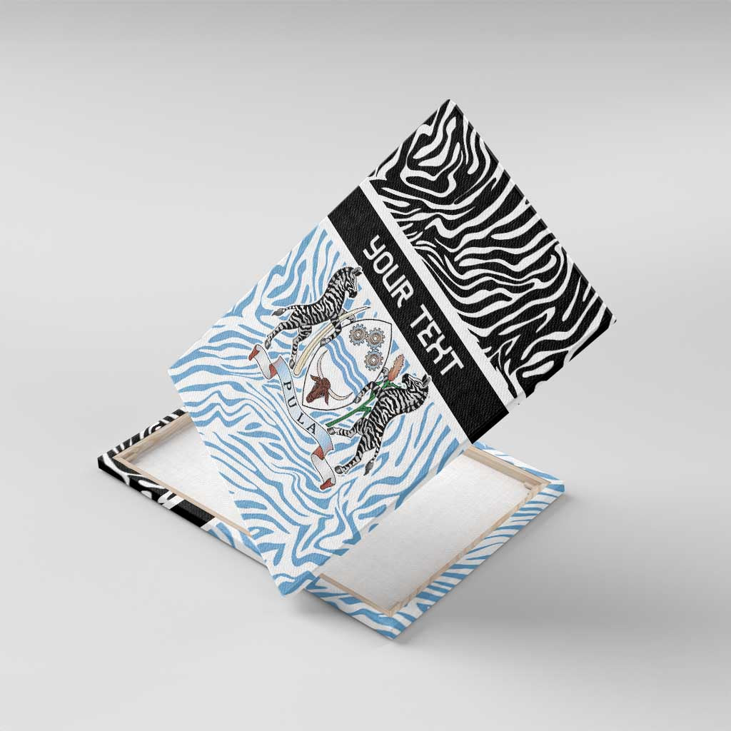Botswana Personalized Canvas Wall Art African Zebra Skins Pattern - African Pride