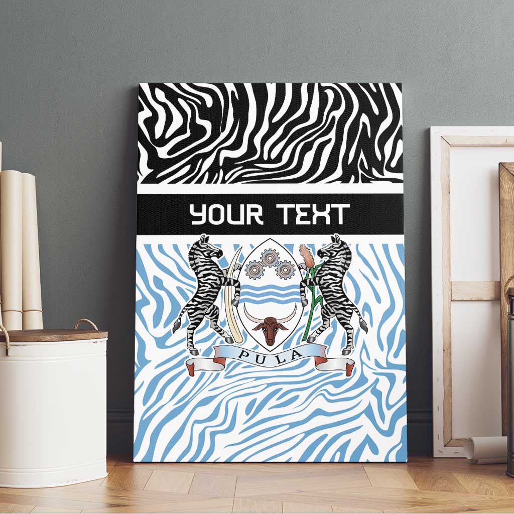 Botswana Personalized Canvas Wall Art African Zebra Skins Pattern - African Pride