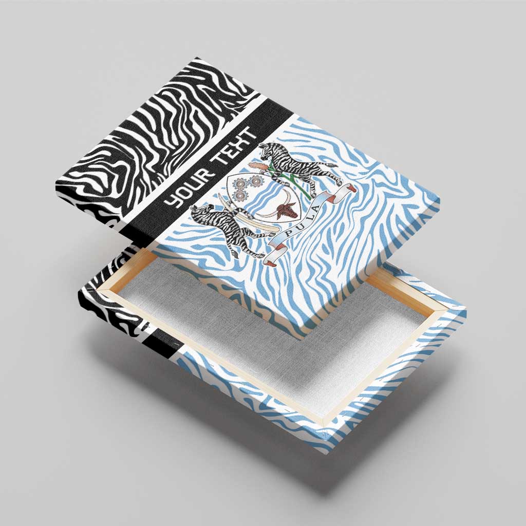 Botswana Personalized Canvas Wall Art African Zebra Skins Pattern - African Pride