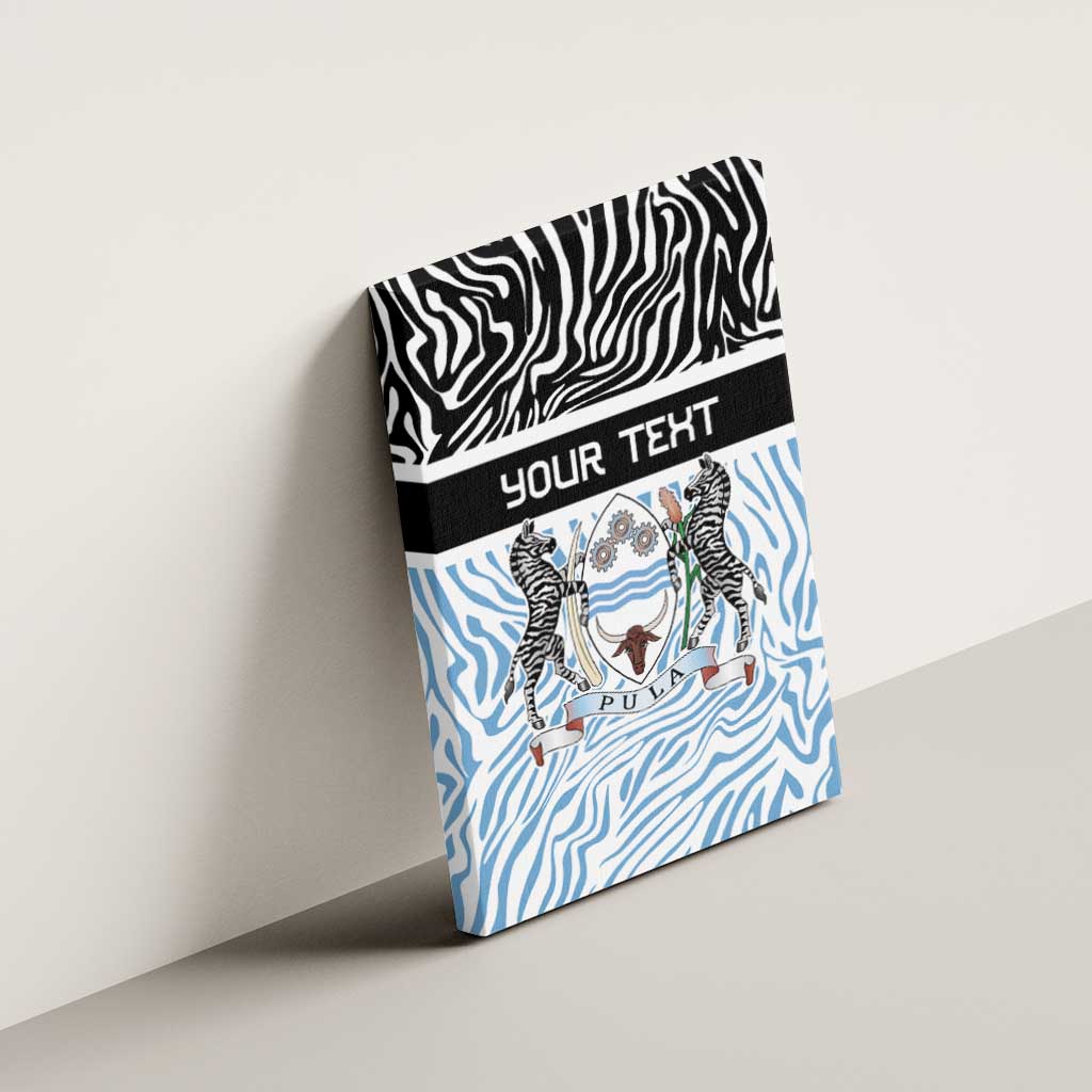 Botswana Personalized Canvas Wall Art African Zebra Skins Pattern - African Pride