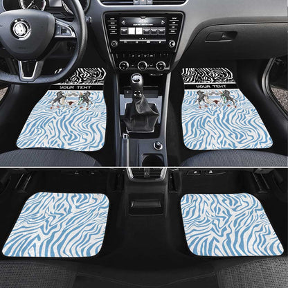 Botswana Personalized Car Mats African Zebra Skins Pattern - African Pride