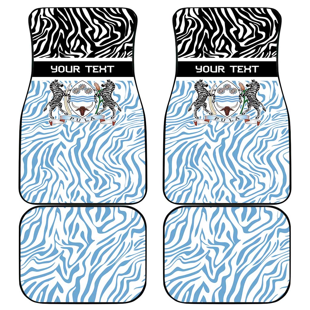 Botswana Personalized Car Mats African Zebra Skins Pattern - African Pride