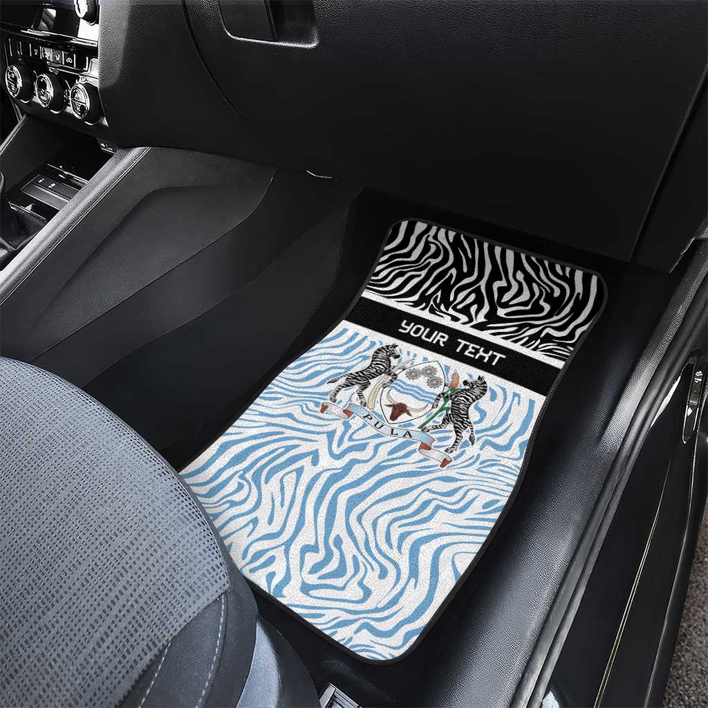 Botswana Personalized Car Mats African Zebra Skins Pattern - African Pride