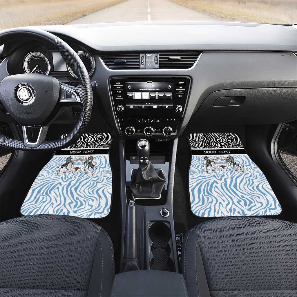 Botswana Personalized Car Mats African Zebra Skins Pattern - African Pride