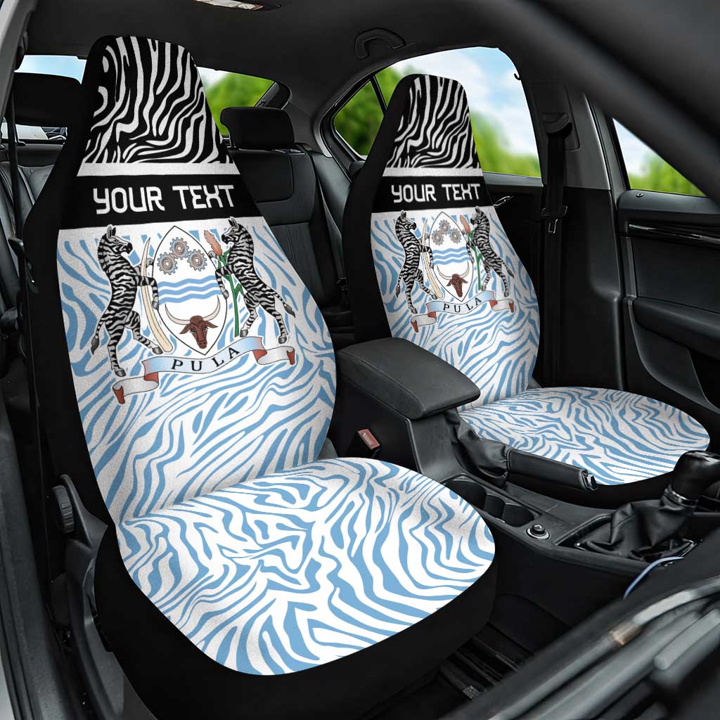 Botswana Personalized Car Seat Cover African Zebra Skins Pattern - African Pride