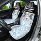 Botswana Personalized Car Seat Cover African Zebra Skins Pattern - African Pride