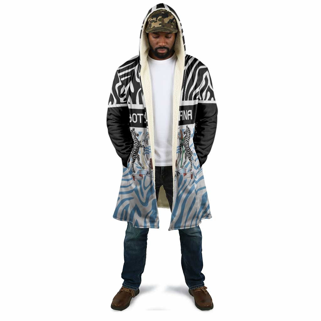Botswana Personalized Cloak African Zebra Skins Pattern