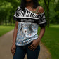 Botswana Personalized Cross Shoulder Shirt African Zebra Skins Pattern