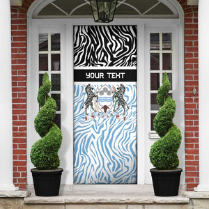 Botswana Personalized Door Cover African Zebra Skins Pattern