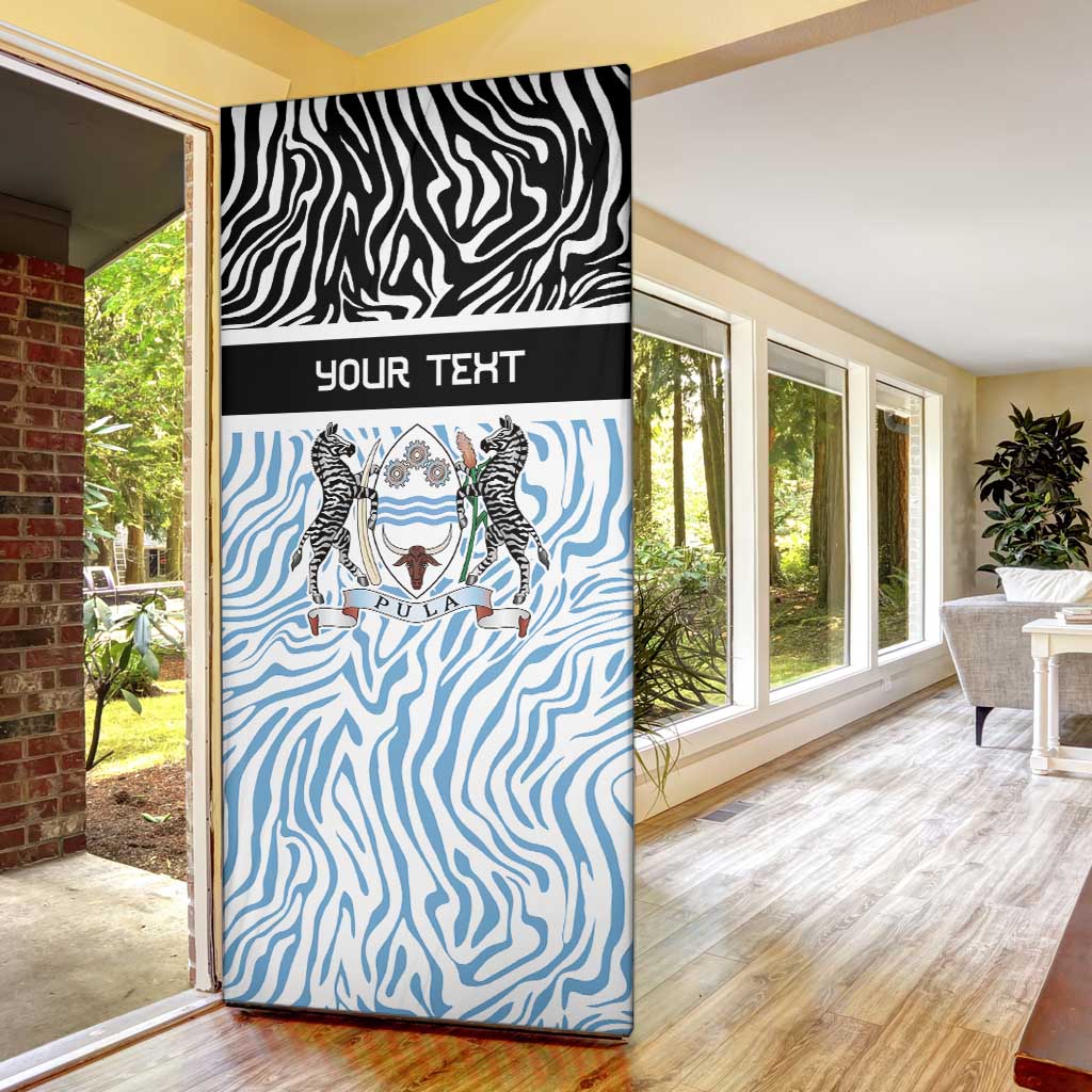 Botswana Personalized Door Cover African Zebra Skins Pattern