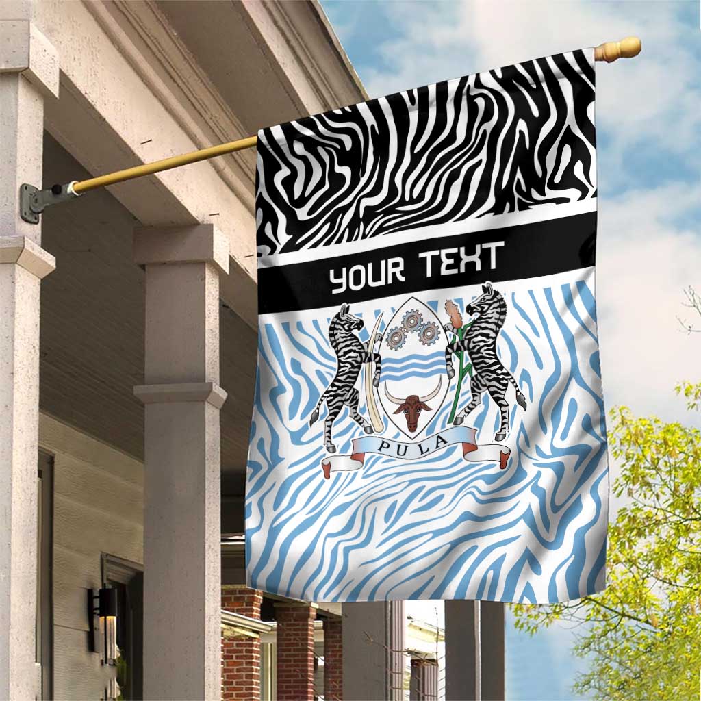 Botswana Personalized Garden Flag African Zebra Skins Pattern - African Pride