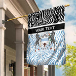 Botswana Personalized Garden Flag African Zebra Skins Pattern - African Pride