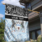 Botswana Personalized Garden Flag African Zebra Skins Pattern - African Pride