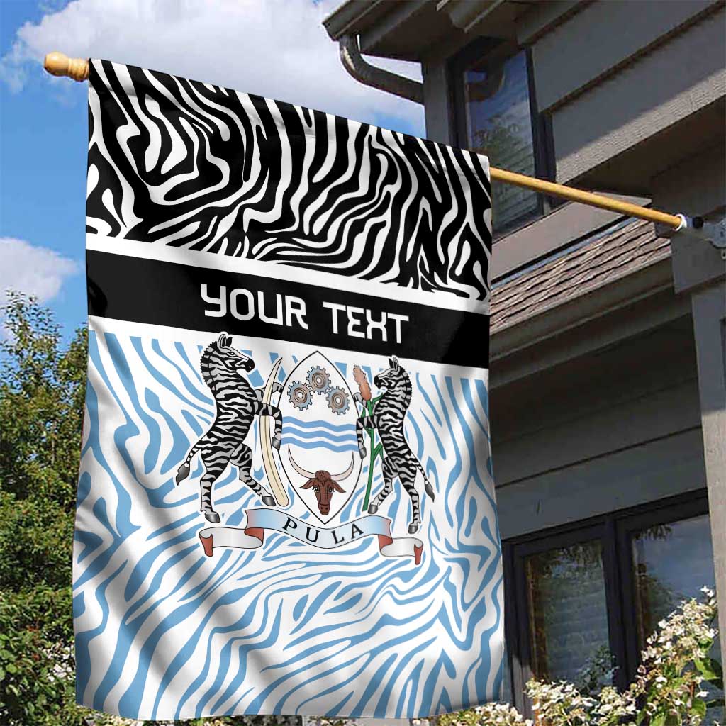 Botswana Personalized Garden Flag African Zebra Skins Pattern - African Pride