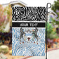 Botswana Personalized Garden Flag African Zebra Skins Pattern - African Pride