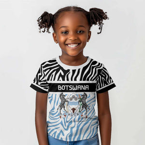 Botswana Personalized Kid T shirt African Zebra Skins Pattern - African Pride