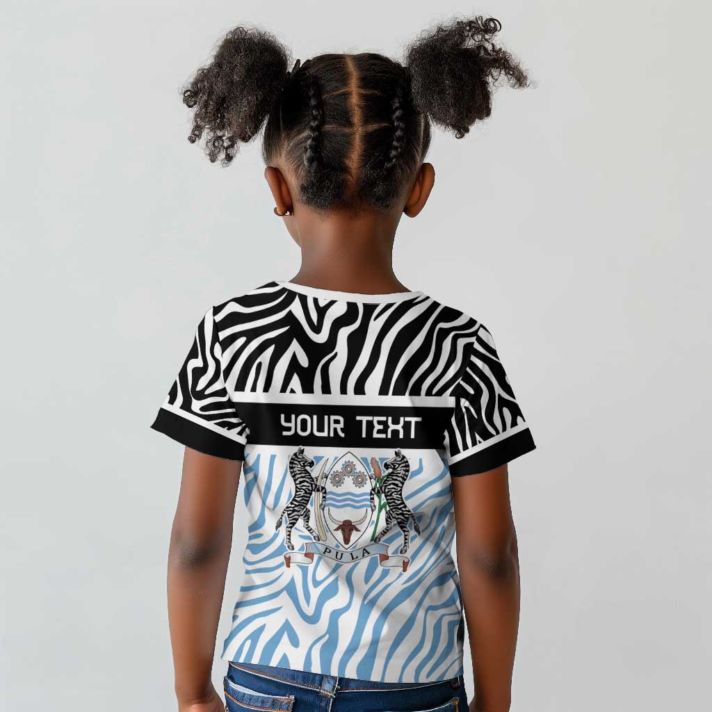 Botswana Personalized Kid T shirt African Zebra Skins Pattern - African Pride
