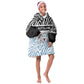 Botswana Personalized Kid Wearable Blanket Hoodie African Zebra Skins Pattern - African Pride