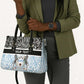 Botswana Personalized Leather Bag African Zebra Skins Pattern
