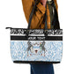Botswana Personalized Leather Tote Bag African Zebra Skins Pattern - African Pride