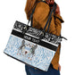 Botswana Personalized Leather Tote Bag African Zebra Skins Pattern - African Pride